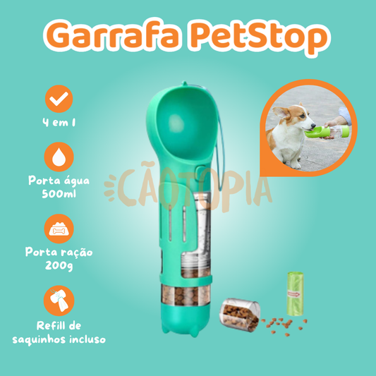 Garrafa PetStop - 4 em 1