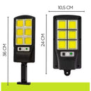 Luminária Solar de Poste de Rua 8 Led